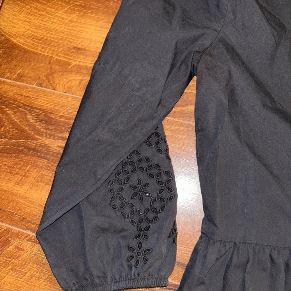 Johnny Was Jade EYELET MINI DRESS Black Size XS - Picture 14 of 14